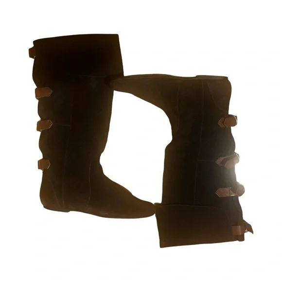 Used Dolce Vita Brown Suede Boots with Buckles. - Picture 4 of 7